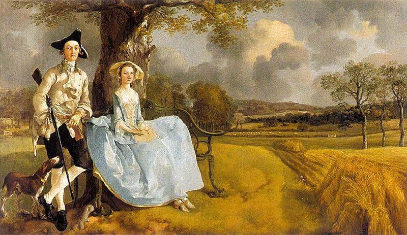 Thomas Gainsborough Gainsborough Mr and Mrs Andrews Sweden oil painting art